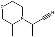 4-Morpholineacetonitrile, α,3-dimethyl- 化学構造式