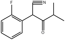 2-(2-氟苯基)-4-甲基-3-氧代戊腈 结构式