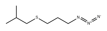 1-azido-3-[(2-methylpropyl)sulfanyl]propane Struktur