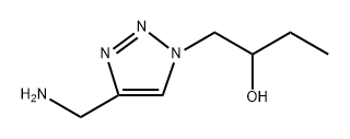 1H-1,2,3-Triazole-1-ethanol, 4-(aminomethyl)-α-ethyl- Structure