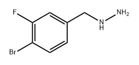 (4-bromo-3-fluorophenyl)methyl]hydrazine Structure