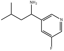 1-(5-fluoropyridin-3-yl)-3-methylbutan-1-amine,1249898-70-1,结构式