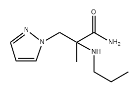 2-甲基-2-(丙氨基)-3-(1H-吡唑-1-基)丙酰胺,1249924-42-2,结构式