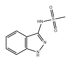 N-(1H-indazol-3-yl)methanesulfonamide 化学構造式