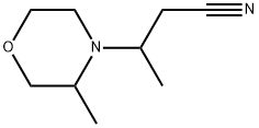 4-Morpholinepropanenitrile, β,3-dimethyl- Structure