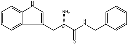 1H-Indole-3-propanamide, α-amino-N-(phenylmethyl)-, (αS)- Structure