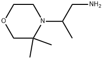 4-Morpholineethanamine, β,3,3-trimethyl- Struktur