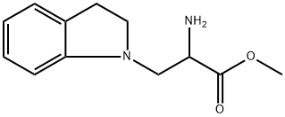 1H-Indole-1-propanoic acid, α-amino-2,3-dihydro-, methyl ester Structure