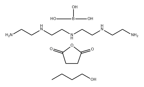 Boric acid, reaction products with Bu alc. and succinic anhydride polybutenyl deriv.-tetraethylenepentamine reaction product|