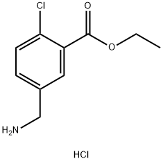 Ethyl 5-(aminomethyl)-2-chlorobenzoate HCl Structure