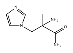 1H-Imidazole-1-propanamide, α-amino-α-methyl- Structure