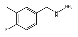 (4-fluoro-3-methylphenyl)methyl]hydrazine 结构式