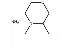4-Morpholineethanamine, 3-ethyl-α,α-dimethyl- Struktur