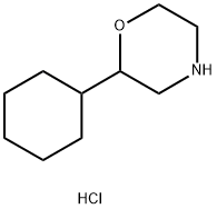 Morpholine, 2-cyclohexyl-, hydrochloride Structure