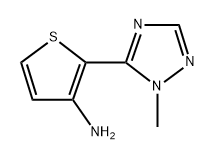 3-Thiophenamine, 2-(1-methyl-1H-1,2,4-triazol-5-yl)- 化学構造式