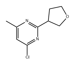 4-chloro-6-methyl-2-(oxolan-3-yl)pyrimidine Structure