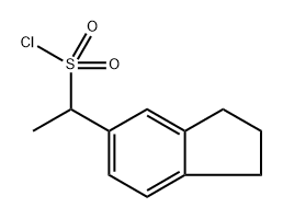 1H-Indene-5-methanesulfonyl chloride, 2,3-dihydro-α-methyl- Structure