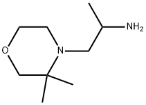 4-Morpholineethanamine, α,3,3-trimethyl- Structure