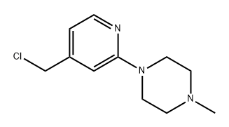 1-(4-(Chloromethyl)pyridin-2-yl)-4-methylpiperazine Struktur