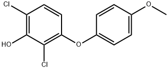 2,6-Dichloro-3-(4-methoxyphenoxy)phenol Structure