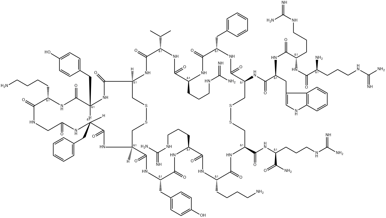 polyphemusin II 结构式