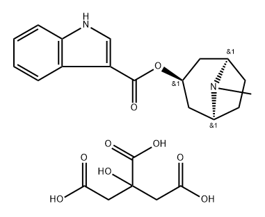 枸橼酸托烷司琼,1251773-00-8,结构式