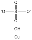 Copper hydroxide sulfate (Cu4(OH)6(SO4)), hydrate (1:) Struktur