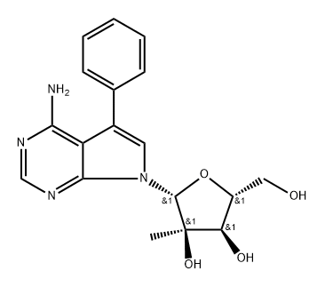 7-Ph-7-deaza-2-C-Me-A Struktur