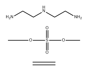 1,2-Ethanediamine, N-(2-aminoethyl)-, reaction products with oxidized polyethylene, di-Me sulfate-quaternized Struktur