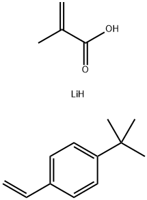 2-Propenoic acid, 2-methyl-, lithium salt, polymer with 1-(1,1-dimethylethyl)-4-ethenylbenzene|