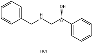 Benzenemethanol, α-[[(phenylmethyl)amino]methyl]-, hydrochloride (1:1), (αR)- Structure