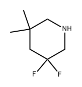 3,3-二氟-5,5-二甲基哌啶 结构式