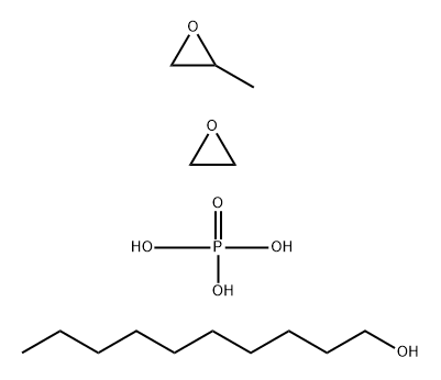 Oxirane, methyl-, polymer with oxirane, monodecyl ether, phosphate Struktur