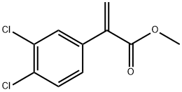 Benzeneacetic acid, 3,4-dichloro-α-methylene-, methyl ester 化学構造式