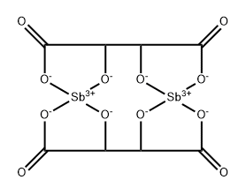 Bis[tartrato(4-)]diantimonate(2-) 结构式