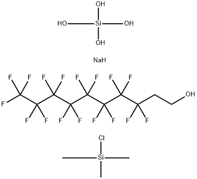 규산(H4SiO4),이나트륨염,클로로트리메틸실란및3,3,4,4,5,5,6,6,7,7,8,8,9,9,10,10,10-헵타데카플루오로-와의반응생성물1-데칸올