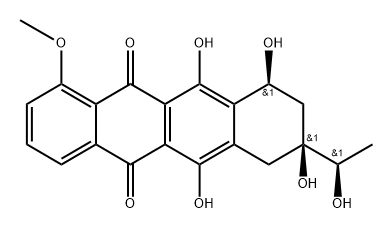 5,12-Naphthacenedione, 7,8,9,10-tetrahydro-6,8,10,11-tetrahydroxy-8-(1-hydroxyethyl)-1-methoxy-, [8S-[8α,8(S*),10α]]- (9CI)|柔红霉素EP杂质E