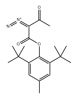 Butanoic acid, 2-diazo-3-oxo-, 2,6-bis(1,1-dimethylethyl)-4-methylphenyl ester Structure