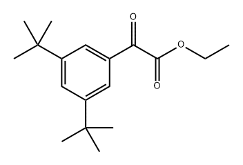 Benzeneacetic acid, 3,5-bis(1,1-dimethylethyl)-α-oxo-, ethyl ester,1256466-68-8,结构式