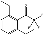 1-(2,6-Diethylphenyl)-2,2,2-trifluoroethanone Struktur