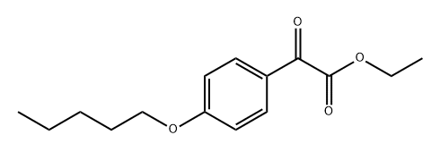 ethyl 2-oxo-2-(4-(pentyloxy)phenyl)acetate 化学構造式