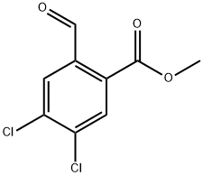 Methyl 4,5-dichloro-2-formylbenzoate Struktur