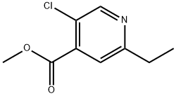 Methyl 5-chloro-2-ethylisonicotinate Struktur