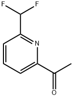 1-(6-(Difluoromethyl)pyridin-2-yl)ethan-1-one Struktur
