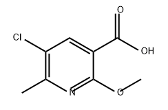 5-chloro-2-methoxy-6-methylpyridine-3-carboxylic acid,1256813-74-7,结构式