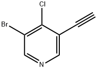 3-Bromo-4-chloro-5-ethynylpyridine Structure