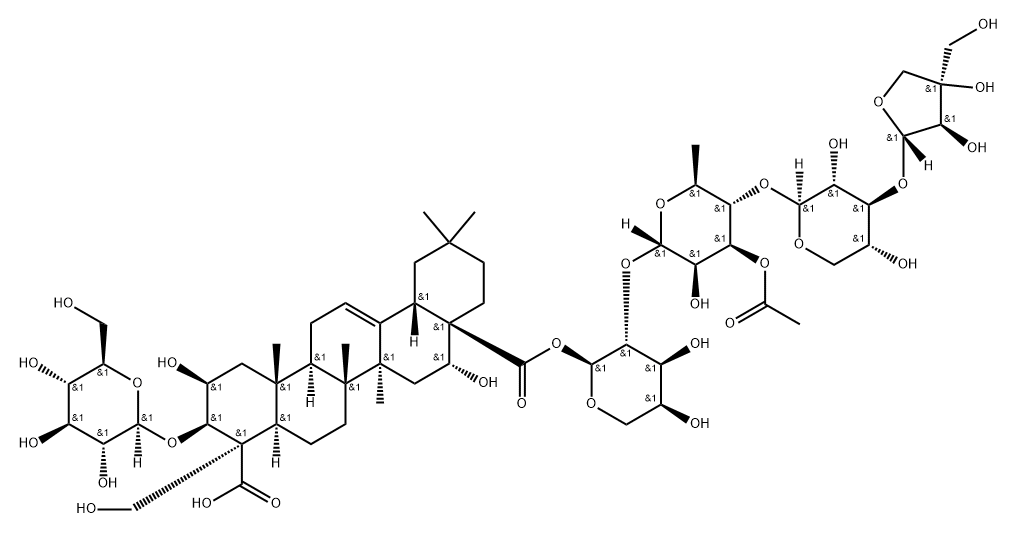 3''-O-acetyl-platyconic acid A Struktur