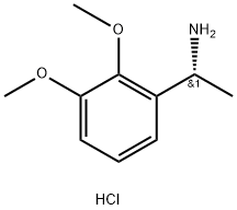 Benzenemethanamine, 2,3-dimethoxy-α-methyl-, hydrochloride (1:1), (αR)-,1257106-63-0,结构式