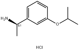 (R)-1-(3-Isopropoxyphenyl)ethanamine hydrochloride 化学構造式