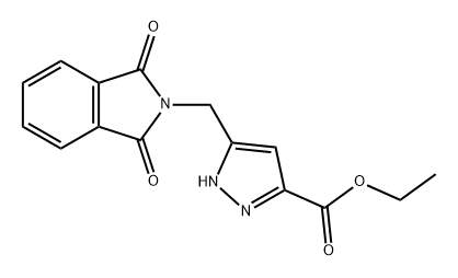 ethyl 5-((1,3-dioxoisoindolin-2-yl)methyl)-1H-pyrazole-3-carboxylate,1257225-38-9,结构式